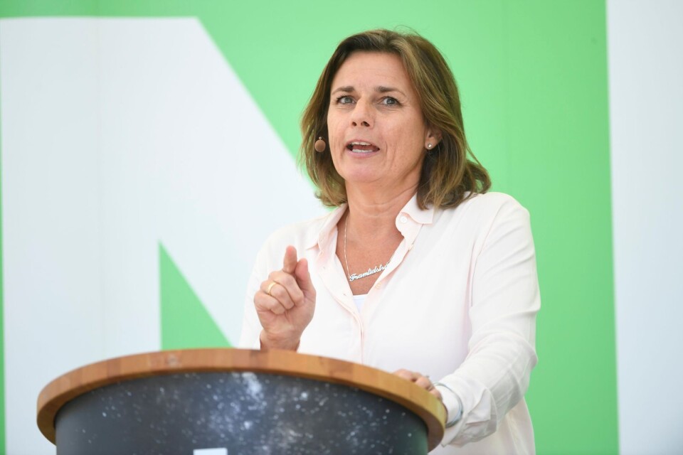 Språkröret Isabella Lövin (MP).