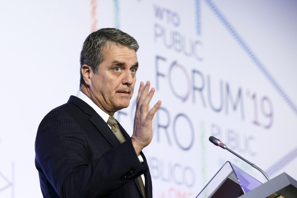 Roberto Azevedo, generaldirektör för WTO. Arkivbild.
