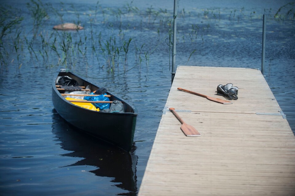 Paddla kanot är populärt i Immeln.
