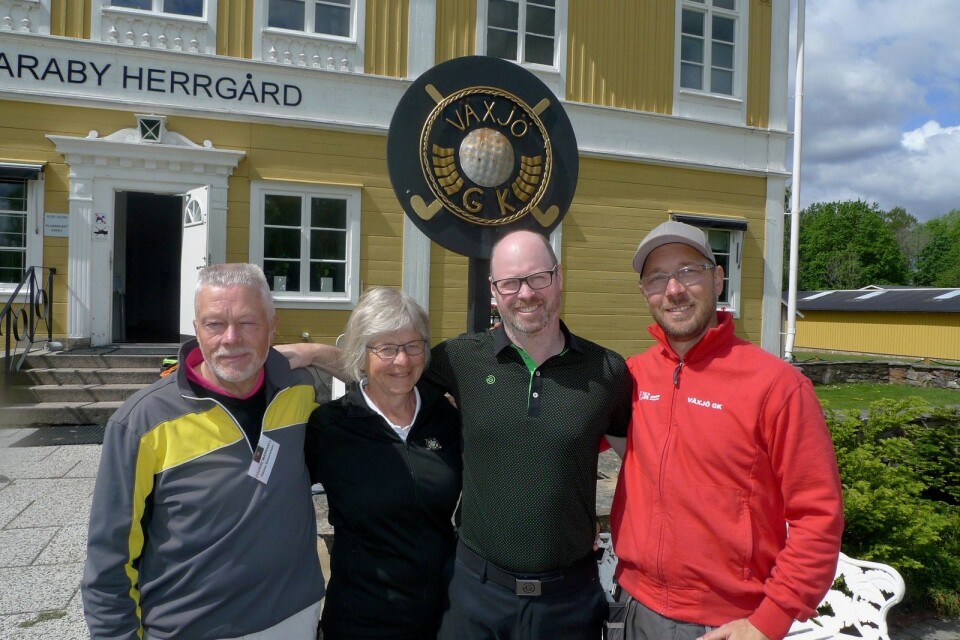 Viktiga kuggar i klubben, från vänster Hans Simonsson, Kerstin Hägerstrand, Joakim Berg och Per G Nyman.