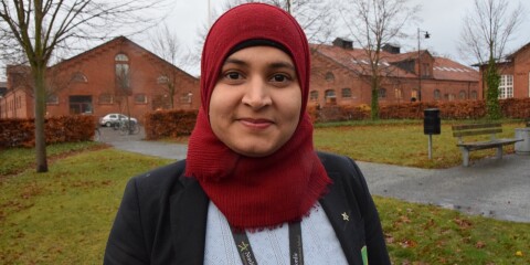 Reema Malik är uppvuxen i Saudiarabien men har landat i Ystad med man och barn.