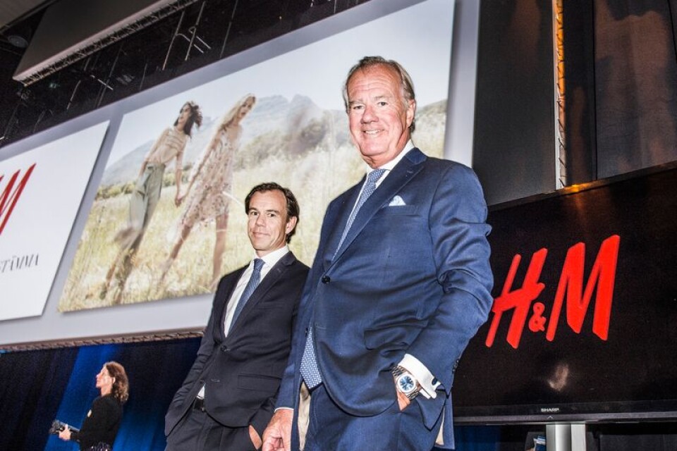 Vd:n och sonen Karl-Johan Persson och styrelseordföranden och huvudägaren Stefan Persson storhandlar H&M-aktier. Arkivbild.