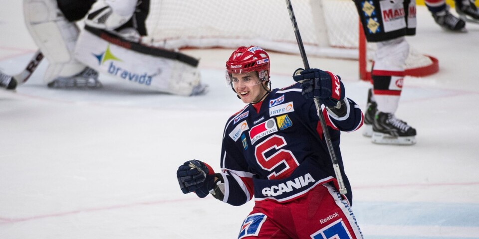 En ung Jonatan Nielsen spelade som utlånad till Södertälje.
