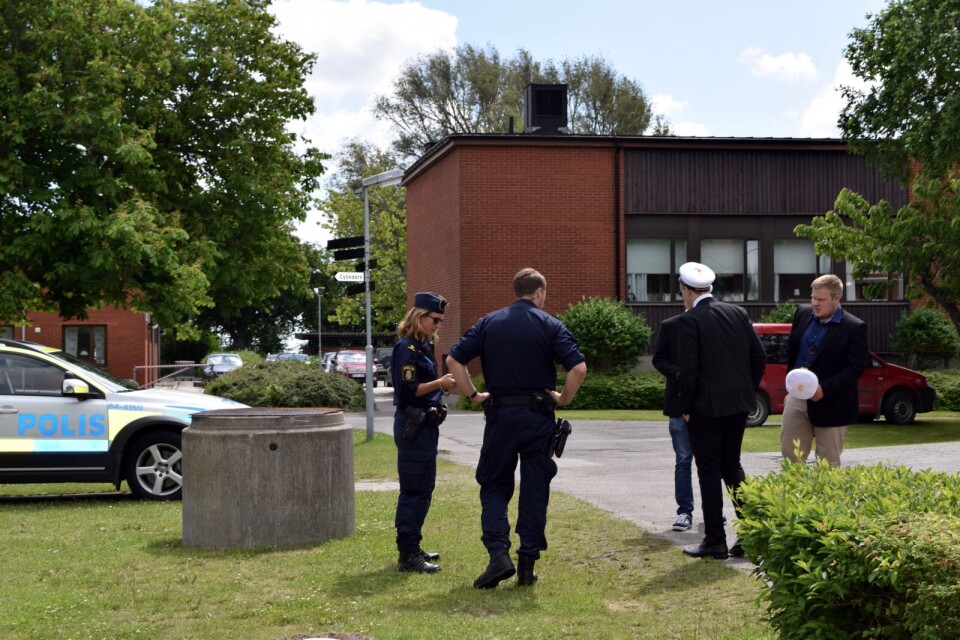 Förra året var polispådraget stort vid Nils Holgerssongymnasiet.