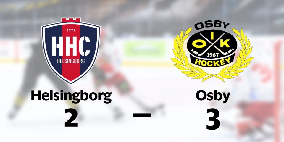 Helsingborg förlorade mot Osby