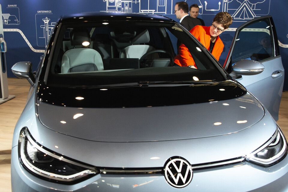Volkswagens ID3-modell kan komma att gynnas när elbilar ska subventioneras i Tyskland. Arkivbild.