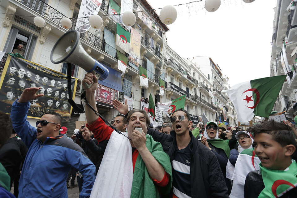 Demonstrationer i Alger på fredagen.