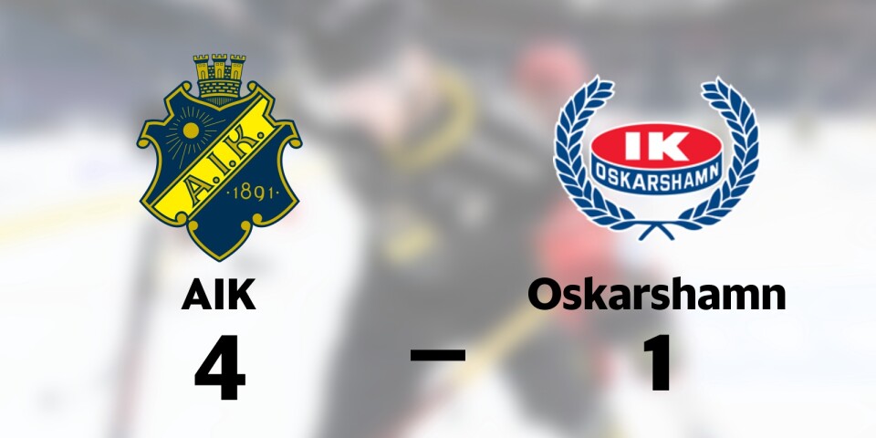 AIK vann mot IK Oskarshamn