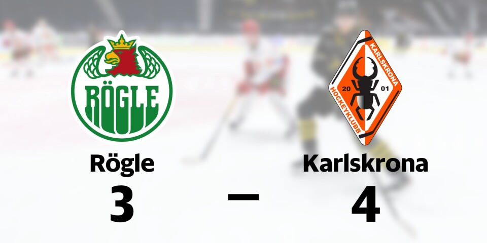 Rögle BK förlorade mot Karlskrona HK