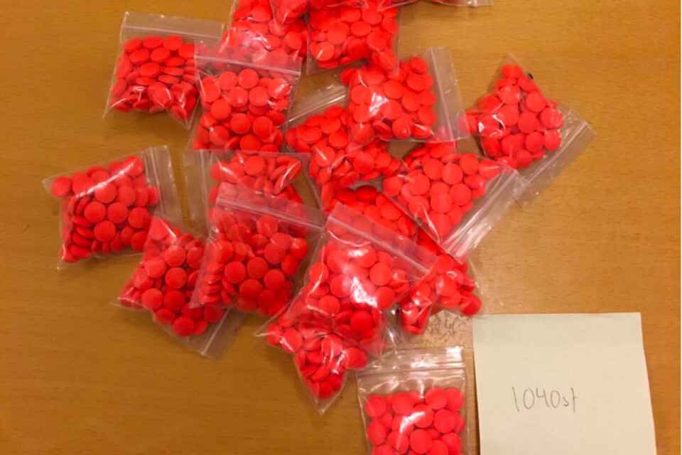In a basement in Kristianstad, the police found a total of 1,955 tablets of tapentadol, a strong painkiller that is classified as an opioid.