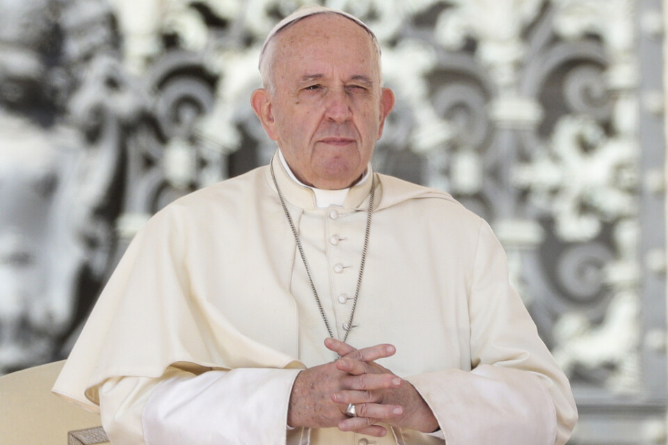 Påve Franciskus i Vatikanen tidigare i september.
