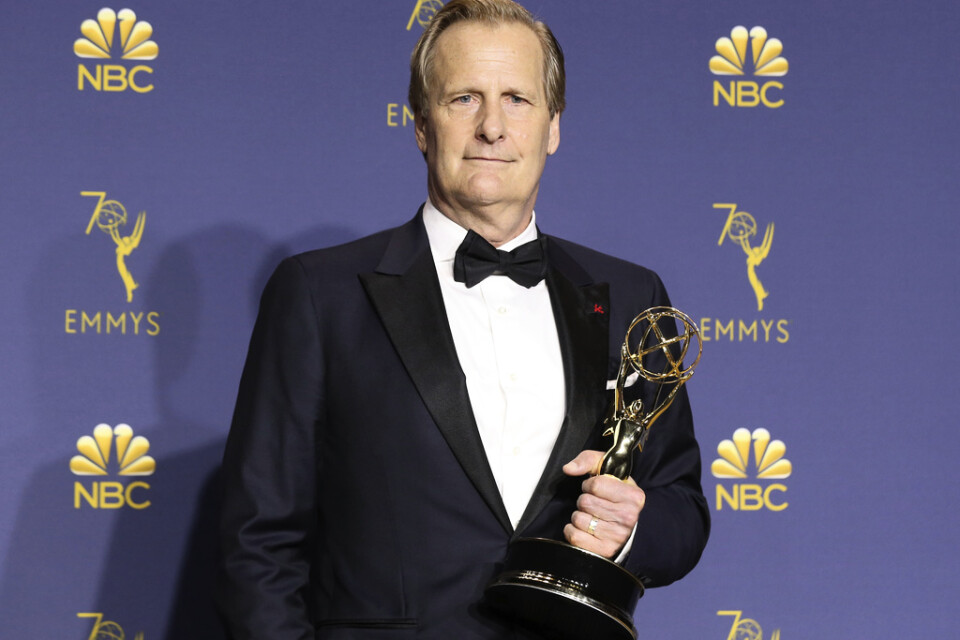 Jeff Daniels fick en Emmy för sin roll i "Godless" på Emmygalan 2018. Arkivbild.