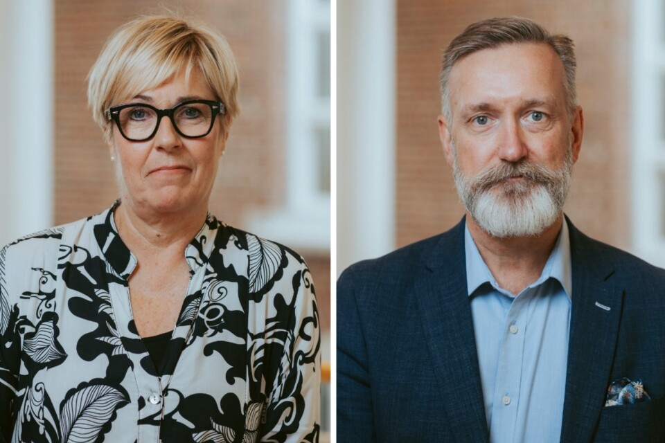 Carina Pettersson och Niklas Silvert har varit biträdande sjukhuschefer i Region Kronoberg. Bilden är ett montage.