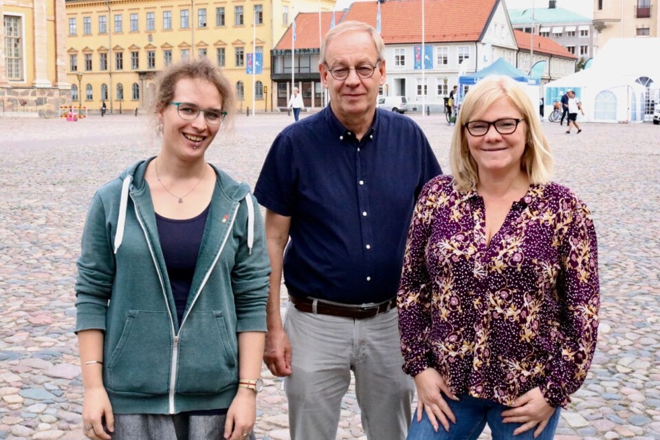 De tre V-politikerna Josefin Hellvin, Bertil Dahl och Liselotte Ross vill se en rejäl satsningen på kultur- och föreningslivet i Kalmar kommande mandatperiod.