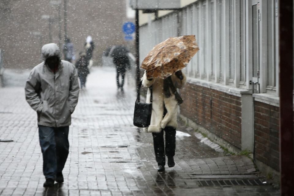 En grå nyårsafton väntar i hela Sverige. I delar av landet blir det snöblandat regn. Arkivbild.