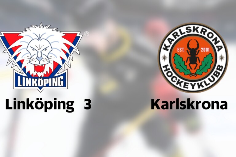 Karlskrona 2 gästar Linköping 3