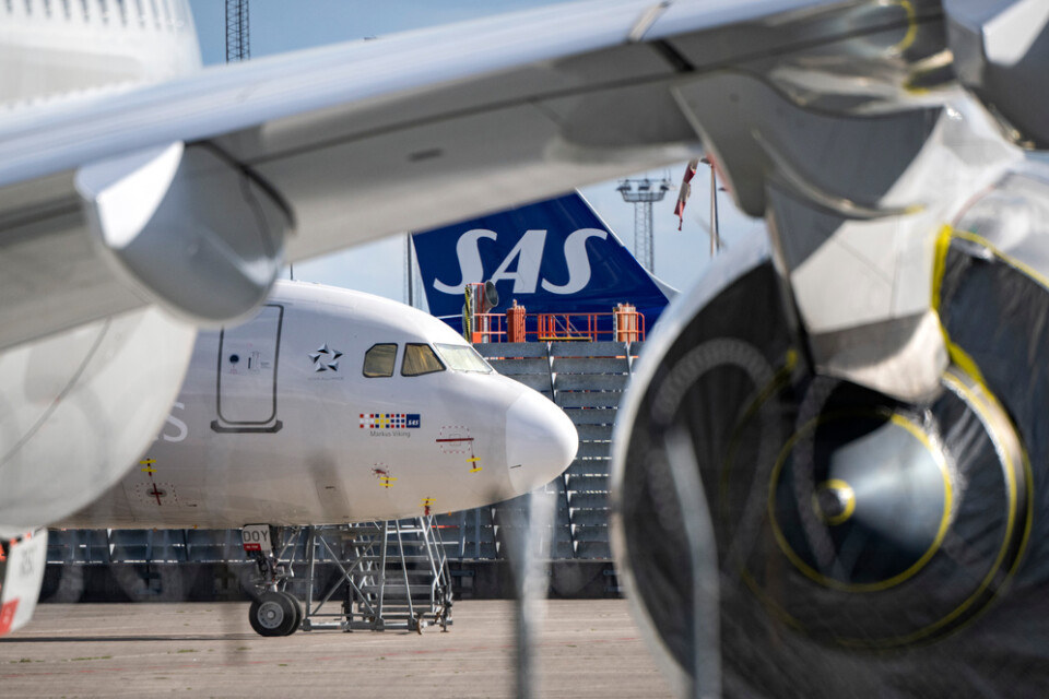 Det krisdrabbade flygbolaget SAS, under amerikanskt konkursskydd, har gjort upp om nya leasingvillkor med ytterligare två motparter. Arkivbild.