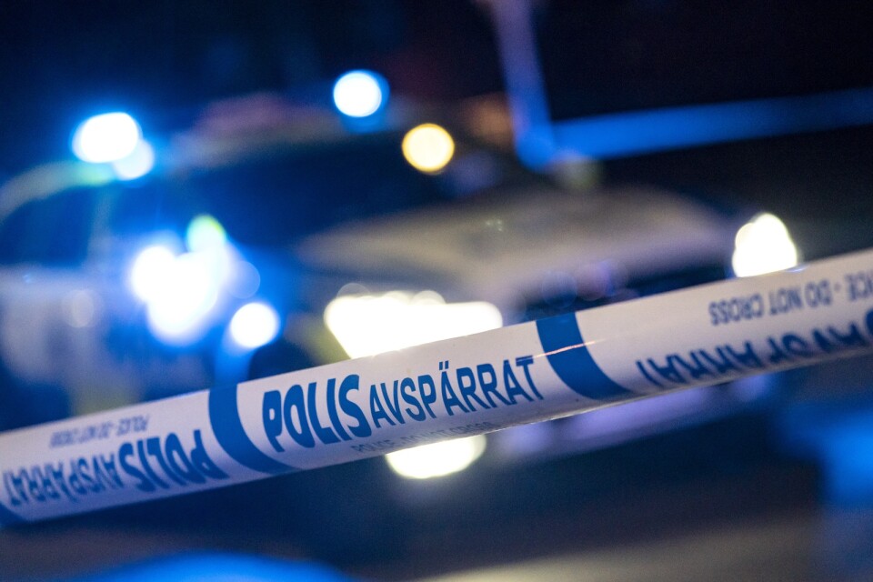 En person knivskars i handen i samband med ett rån i Halmstad. Arkivbild.