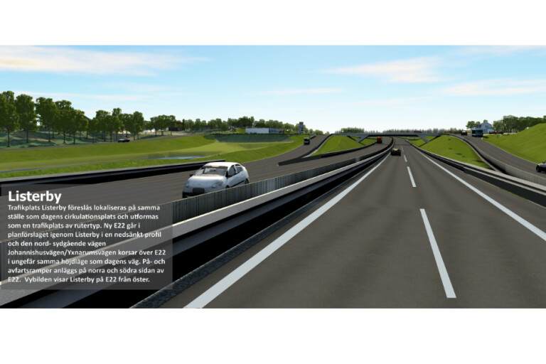 Bilder: Så blir nya E22 mellan Ronneby och Nättraby – etapp byggs i ny sträckning