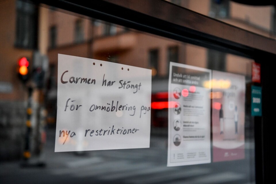 Flera krogar i centrala Stockholm tvingas stänga efter helgens coronainspektioner. Här Restaurang Carmen på Södermalm.