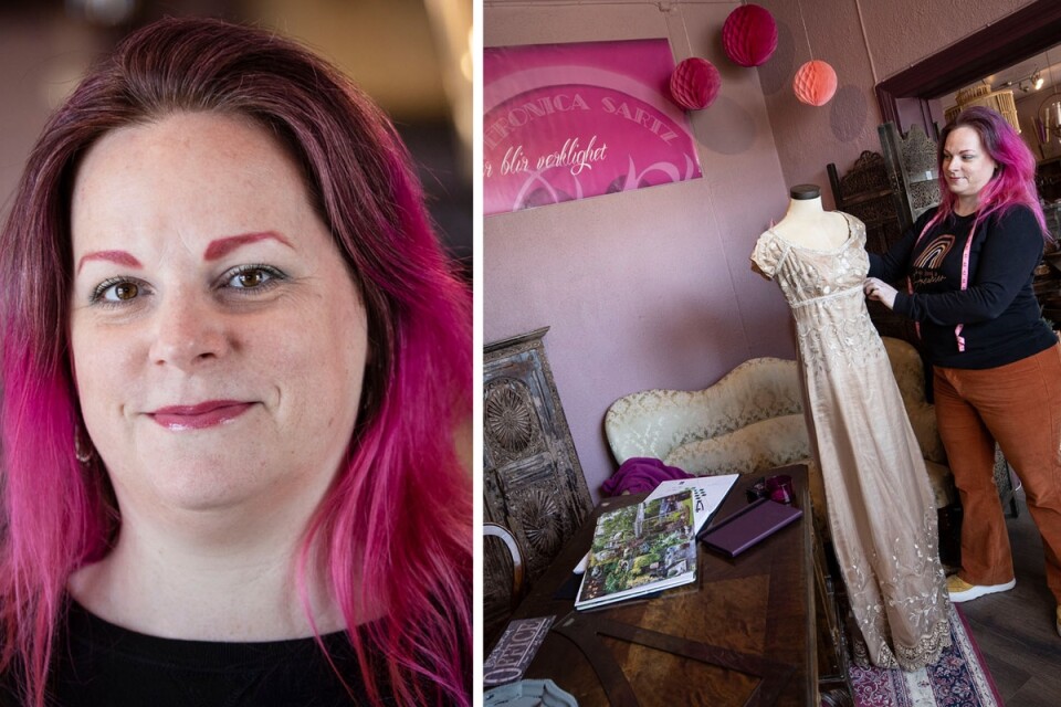 Hon började sy scenkläder åt dragqueens – nu driver hon butik i Alstad