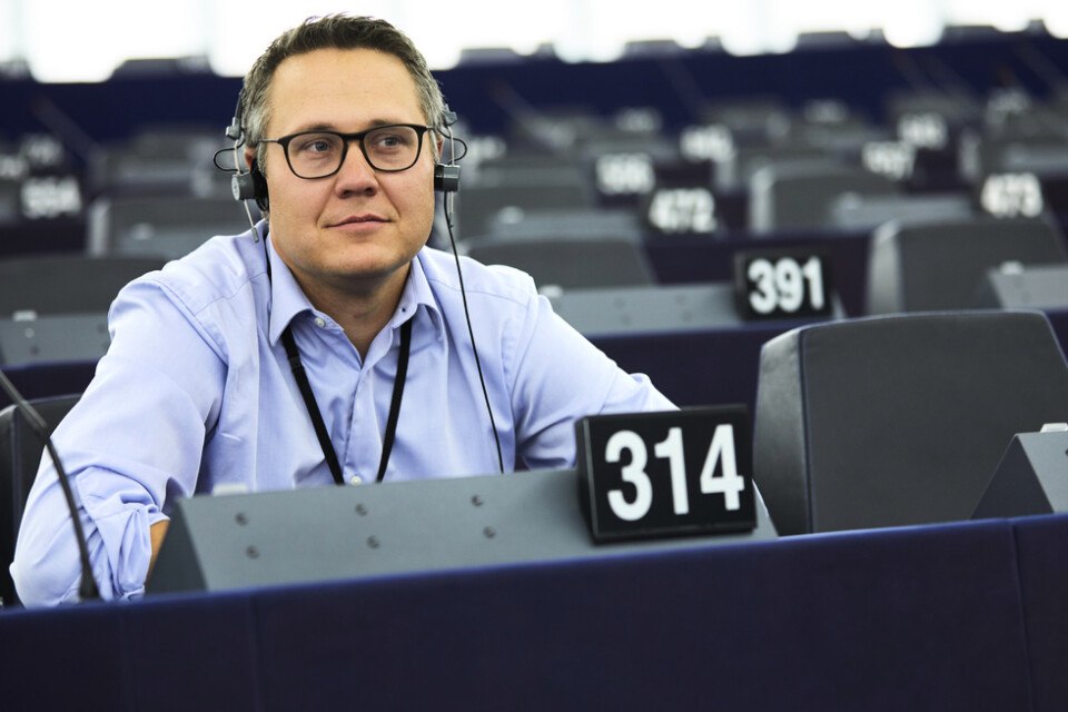 Johan Danielsson (S) har varit drivande i EU-parlamentets hantering av nya regler för lastbilstrafiken i EU. Arkivfoto.