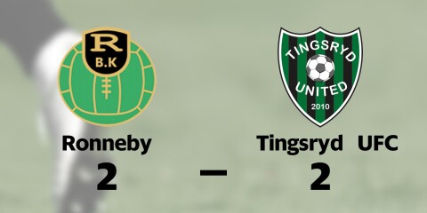 Ronneby BK spelade lika mot Tingsryd United FC