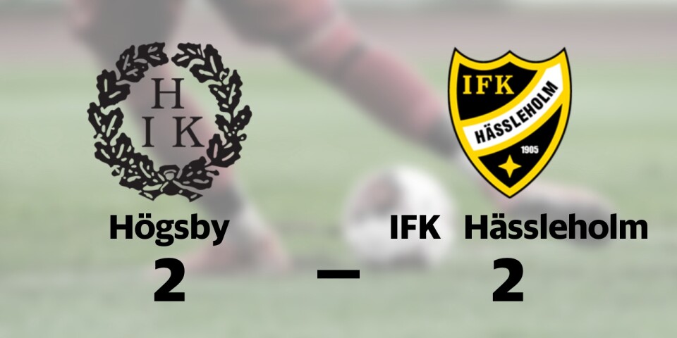 Högsby fixade kryss hemma mot IFK Hässleholm