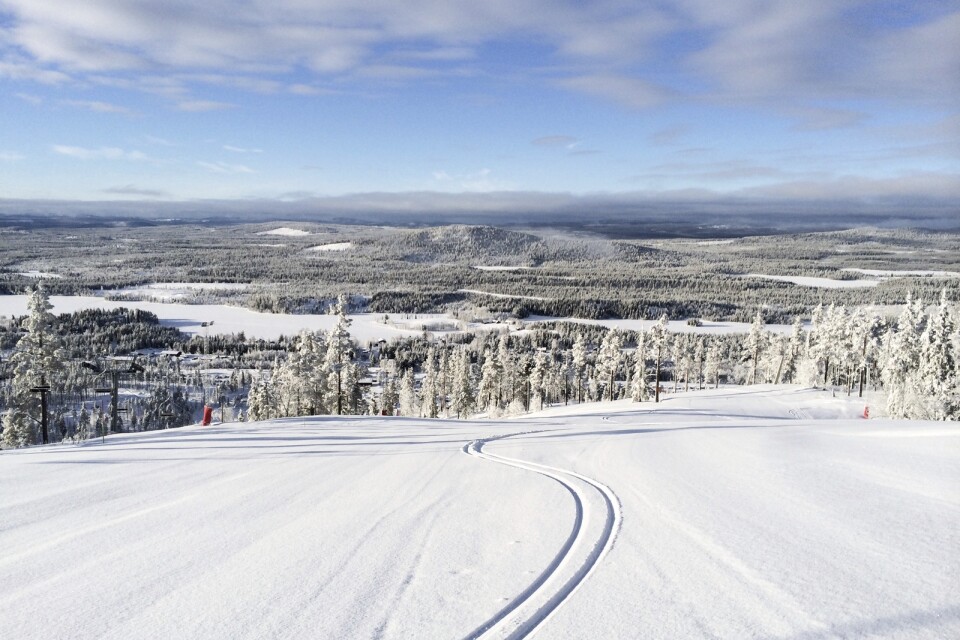 Kåbdalis i Norrbotten kunde öppna sina backar ovanligt tidigt tack vare sparad snö från förra vintern.
