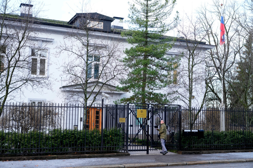 Rysslands ambassad i Oslo. Arkivbild.