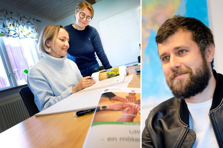 Från flykt i Ukraina – till skolbänken för att plugga svenska