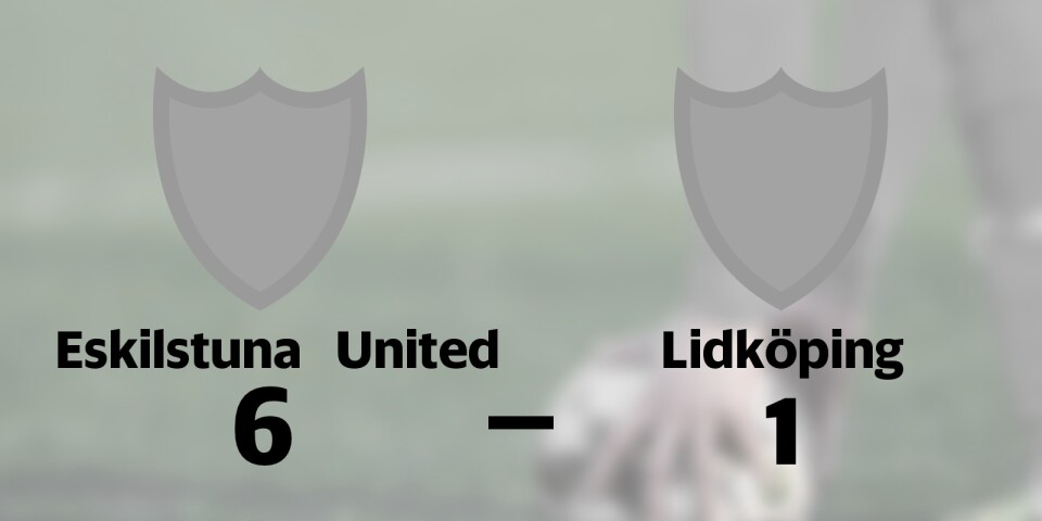 Eskilstuna United vann enkelt hemma mot Lidköping