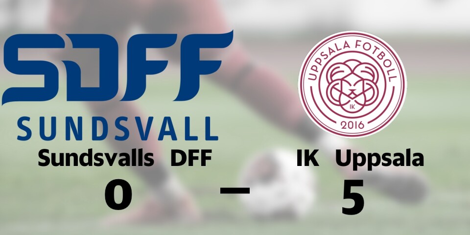 IK Uppsala vann enkelt borta mot Sundsvalls DFF