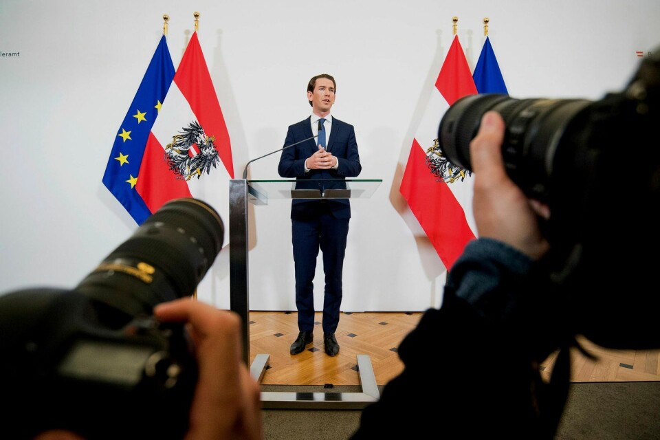 Österrikes förbundskansler Sebastian Kurz tvingades utlysa nyval.