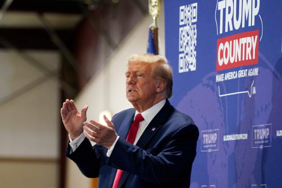Expresident Donald Trump, fotograferad i Iowa där han kampanjade i förra veckan.