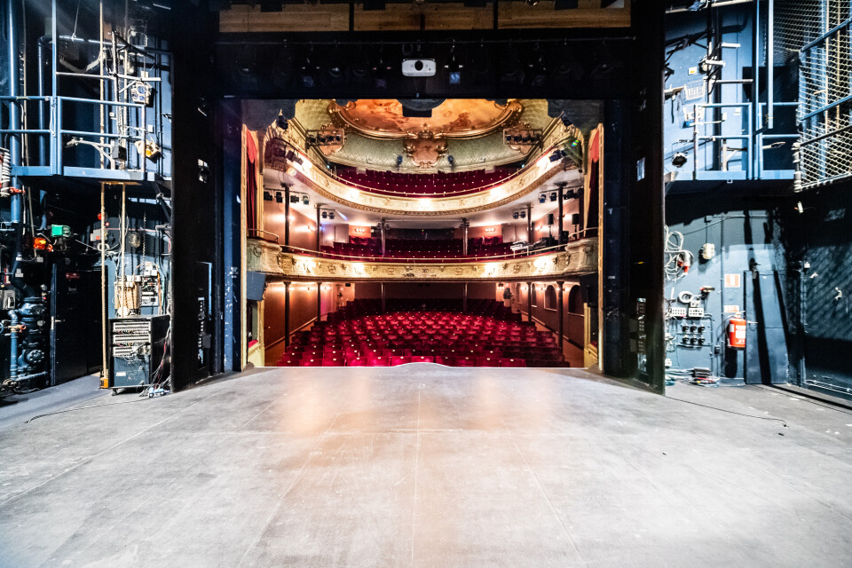 En ny rapport visar hur pandemin har slagit mot kulturlivet. Här gapar Södra teatern i Stockholm tom.
