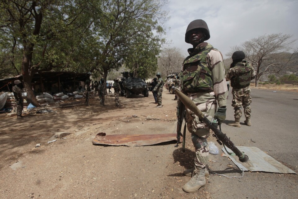 Nigeriansk militär slog tillbaka en attack mot en by. 34 dödades. Arkivbild.