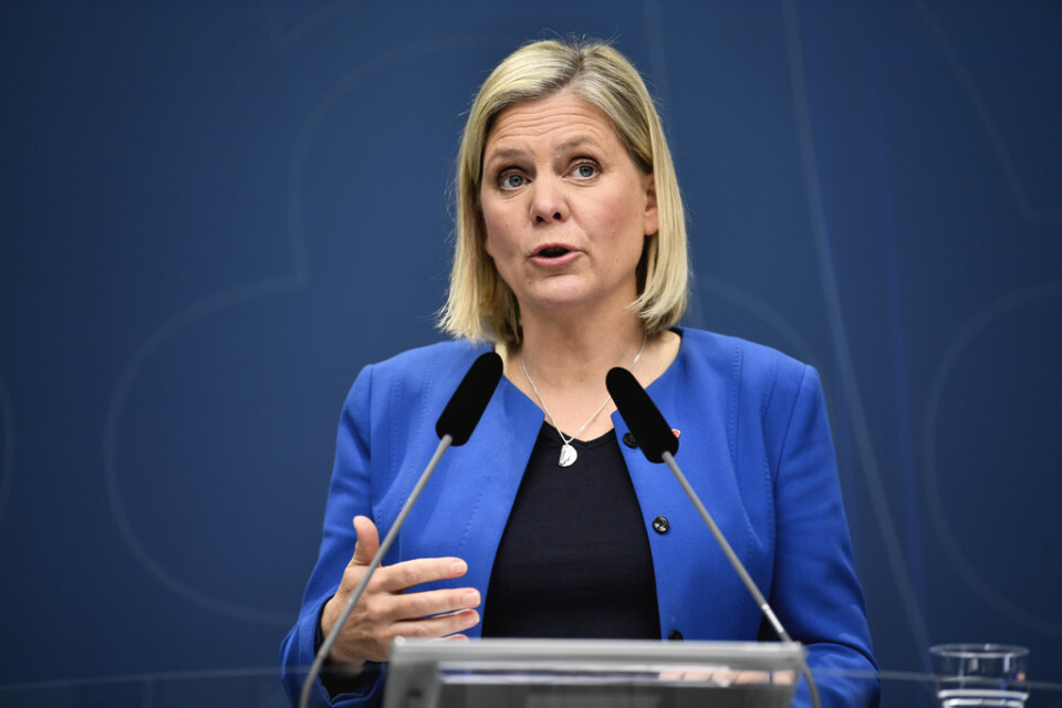 Finansminister Magdalena Andersson (S) motsätter sig EU-kommissionens finansieringsförslag för klimatomställningen. Arkivbild.