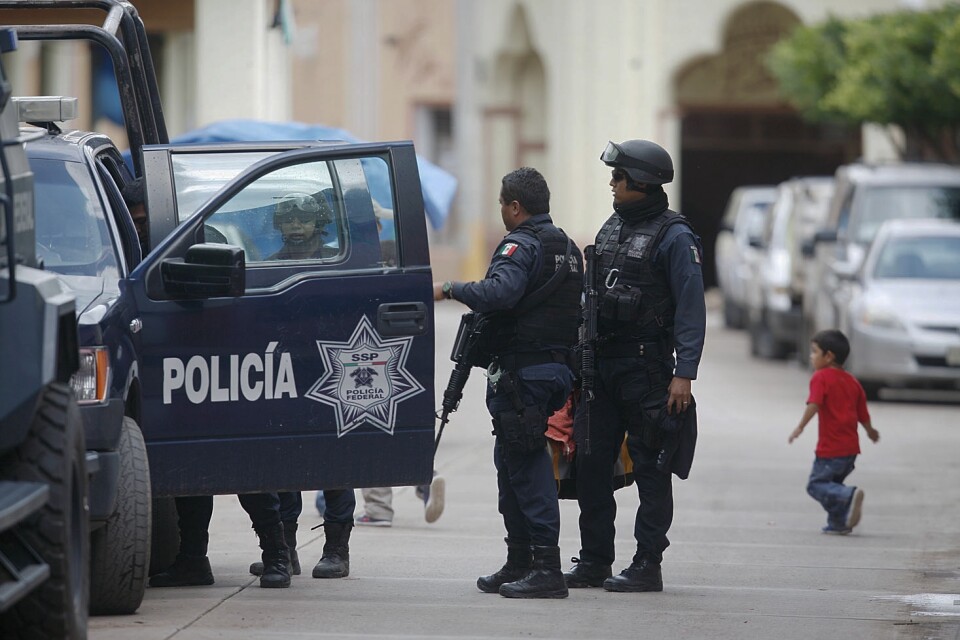 Federal polis som bekämpar knarkkarteller i Mexiko. Arkivbild.