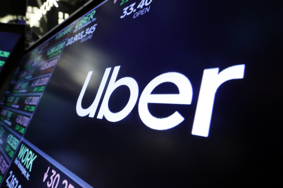 Taxitjänsten Uber rasade på New Yorkbörsen. Arkivbild