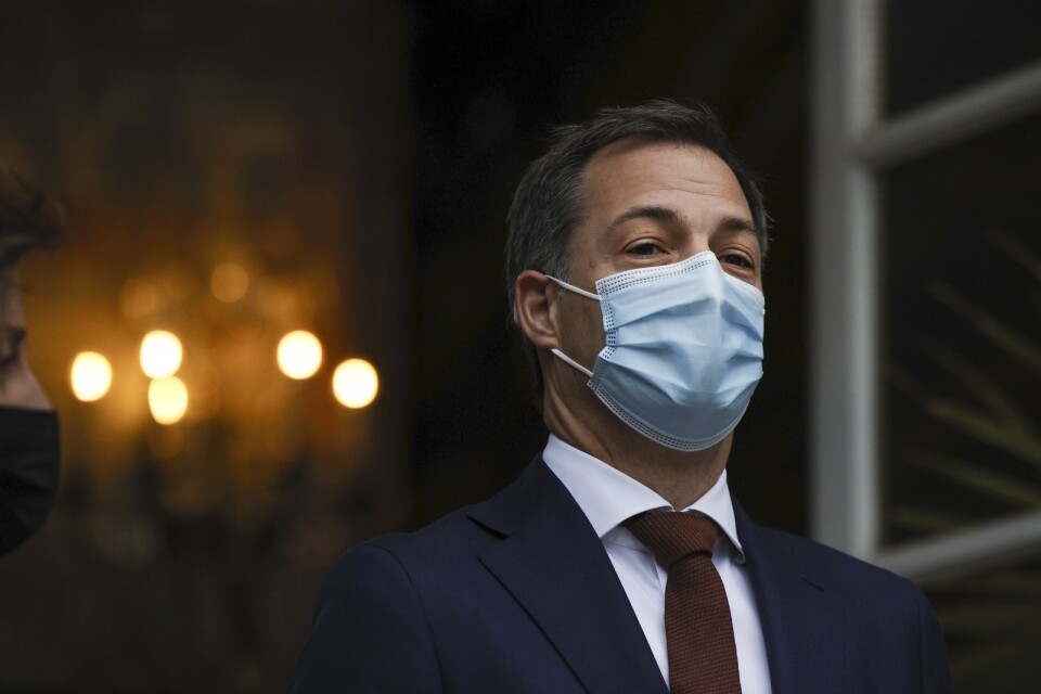 Belgiens premiärminister Alexander De Croo inför nya coronarestriktioner med anledning av den växande smittspridningen. Arkivfoto.