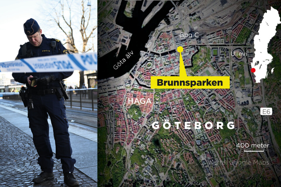 En flicka har knivhuggits i Brunnsparken i centrala Göteborg.