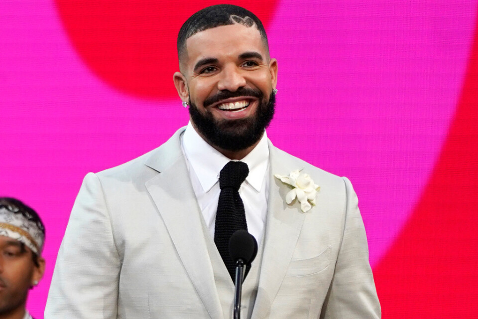 Drake på Billboard-galan 2021. Arkivbild.