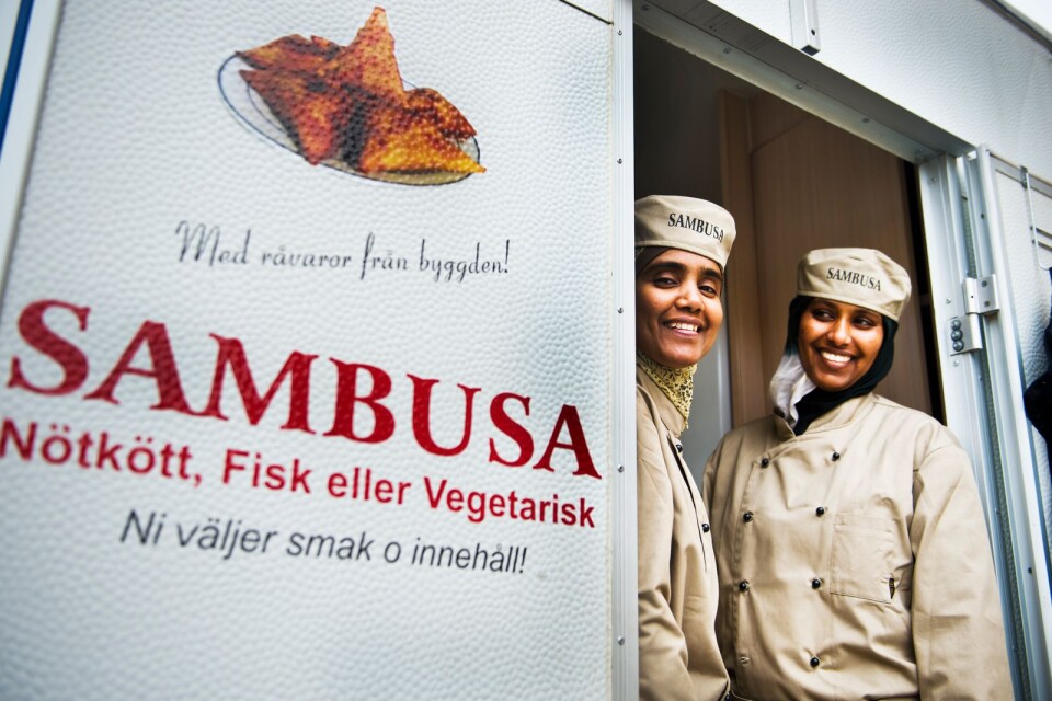 Skånes Horn av Afrika drev under några år ett projekt med en matvagn, Sambusa, som sålde sambusa. Sucado Mohammed och Nasra Hussein gick sedan vidare till andra jobb.
