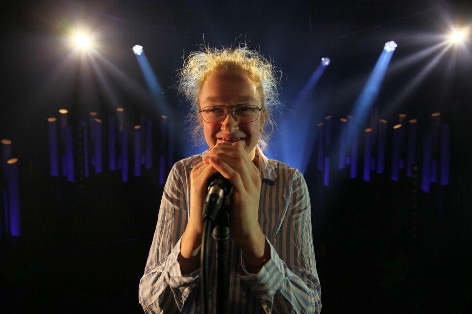 Maja Wrahme från Karlskrona tävlar i musiktävlingen Startist.