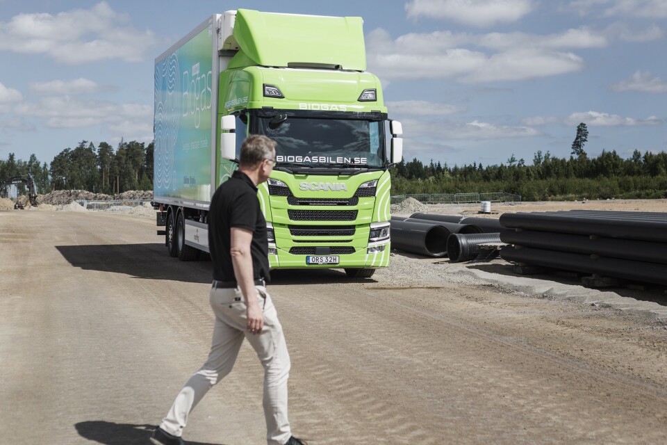 Stefan Hermansson, vd för biogasföretaget Växjö Motor Companys.