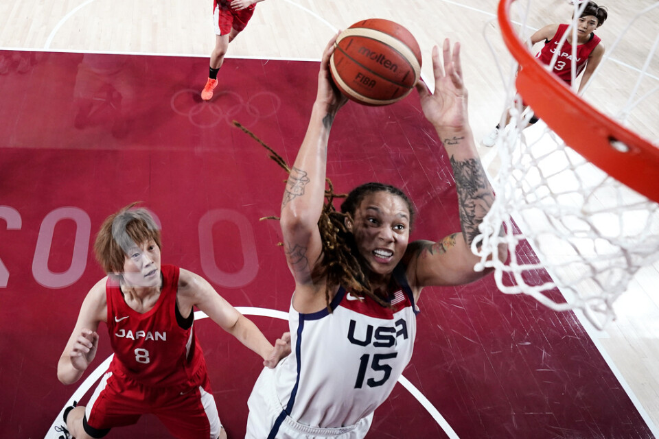 USA:s Brittney Griner dominerade under korgen i OS-finalen i damerna basket.