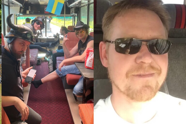 Norrländska hårdrockare på väg till Norje -  i 35-årig linjebuss