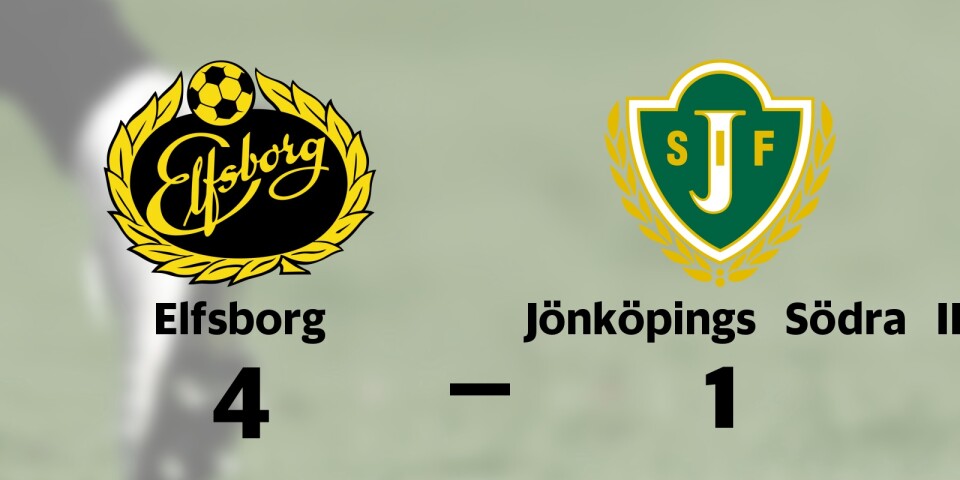 Elfsborg vann mot Jönköpings Södra IF på hemmaplan
