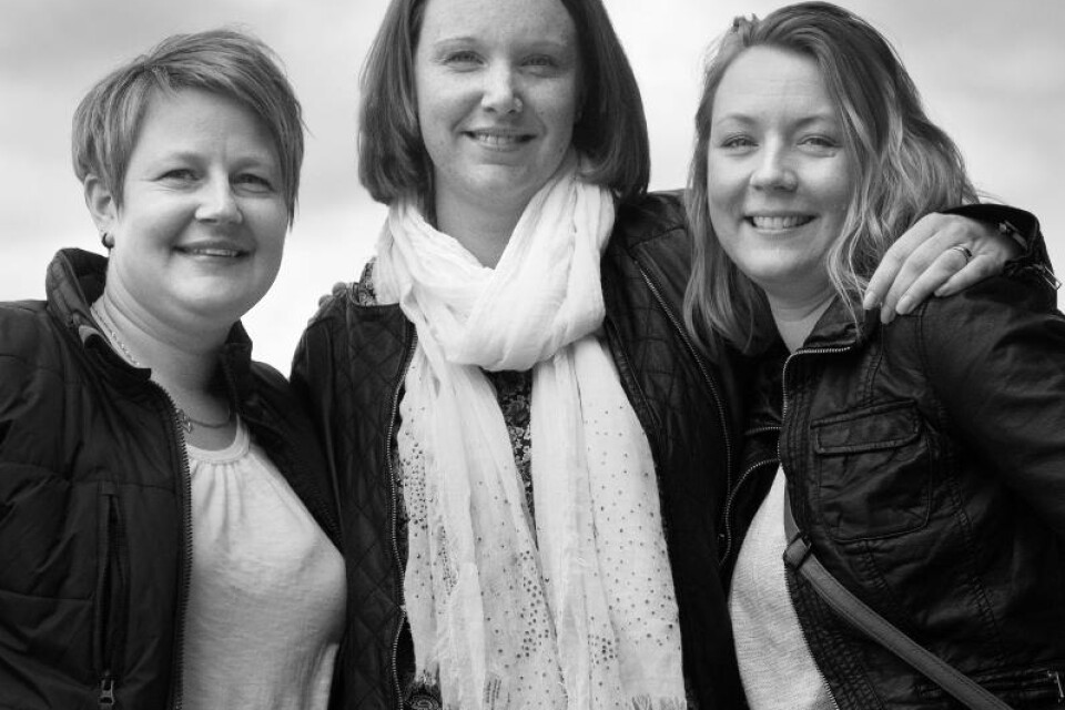 Marie Fransson, Karolina Johansson och Fanny Svensson ingår i Uranias nya styrelse. De vill se större engagemang. Foto: Bosse Vikingson
